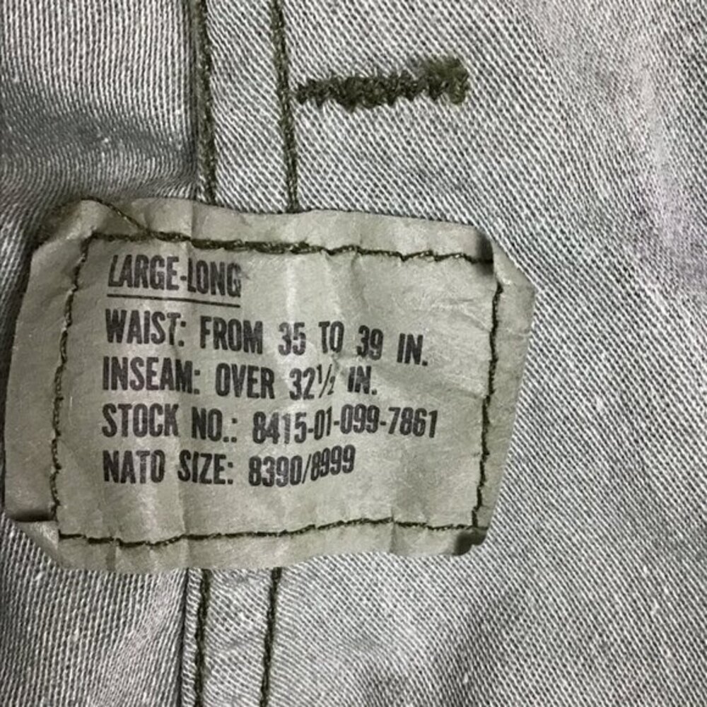 Vintage Military Issue‎ Camo Cargo Pants Sz Large Men|Women\Unisex - Picture 4 of 10